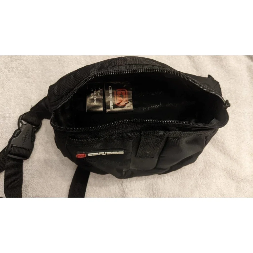 Caribee Compact Travel Waist Pack, Moonlite, Black, 90s, Vintage, Hiking
